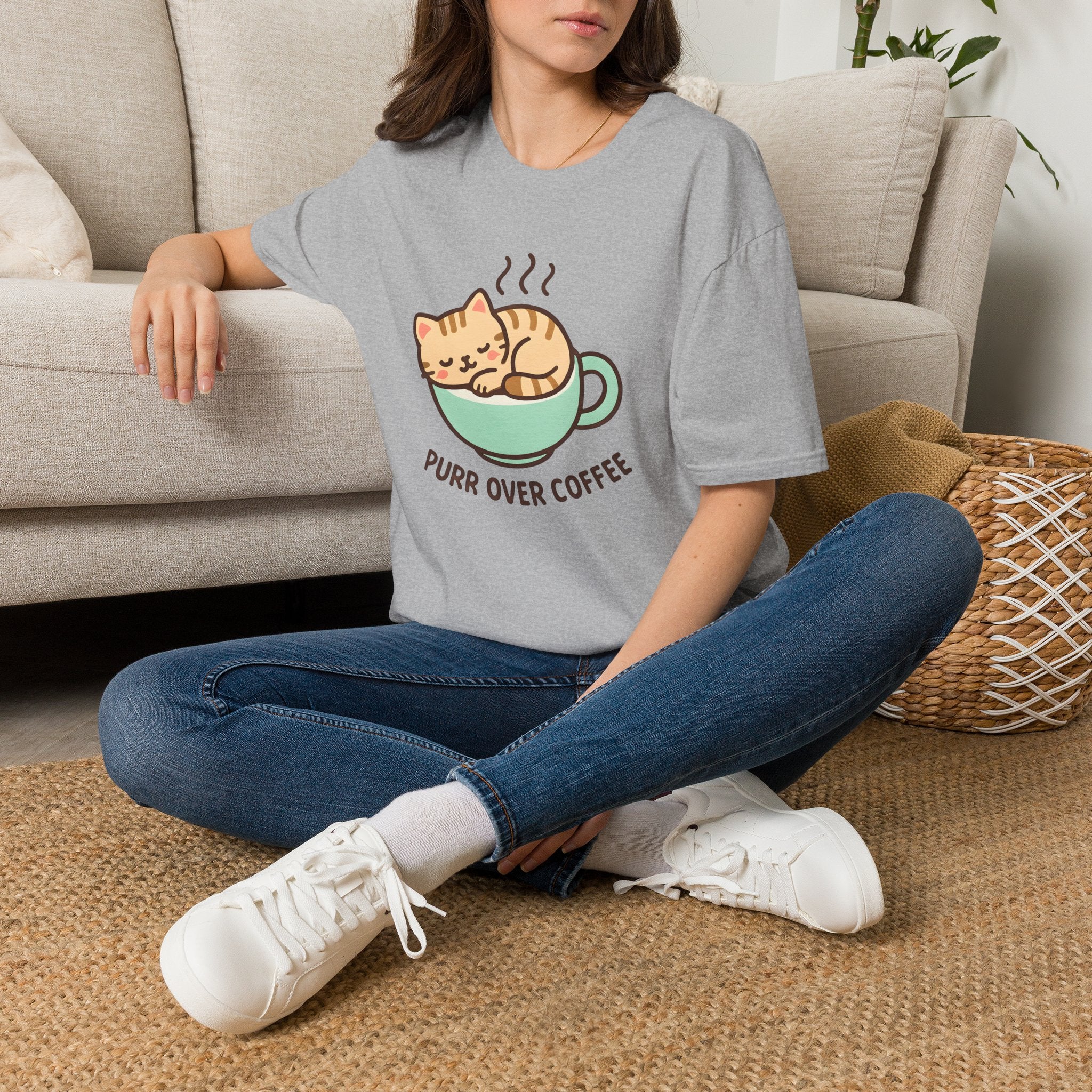 Cat in Coffee Cup T-Shirt