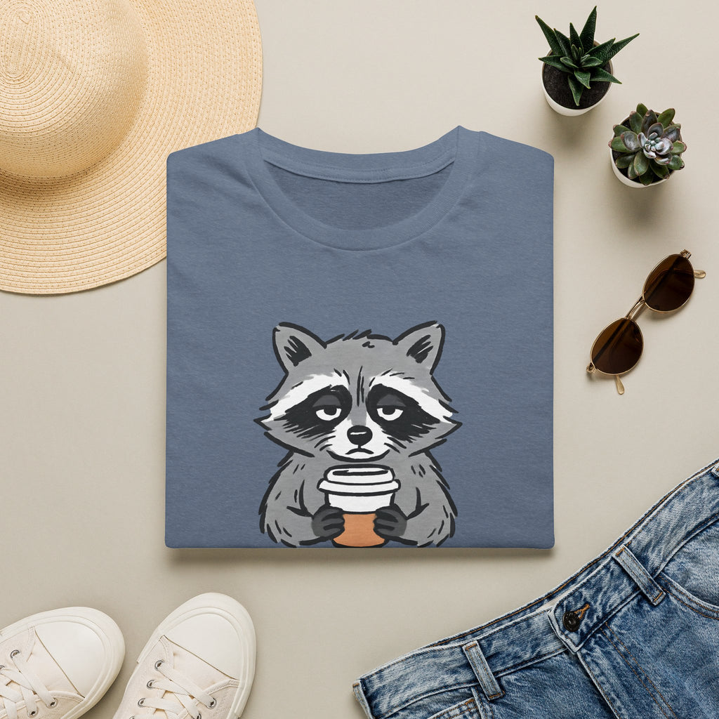 Raccoon Morning Coffee T-Shirt