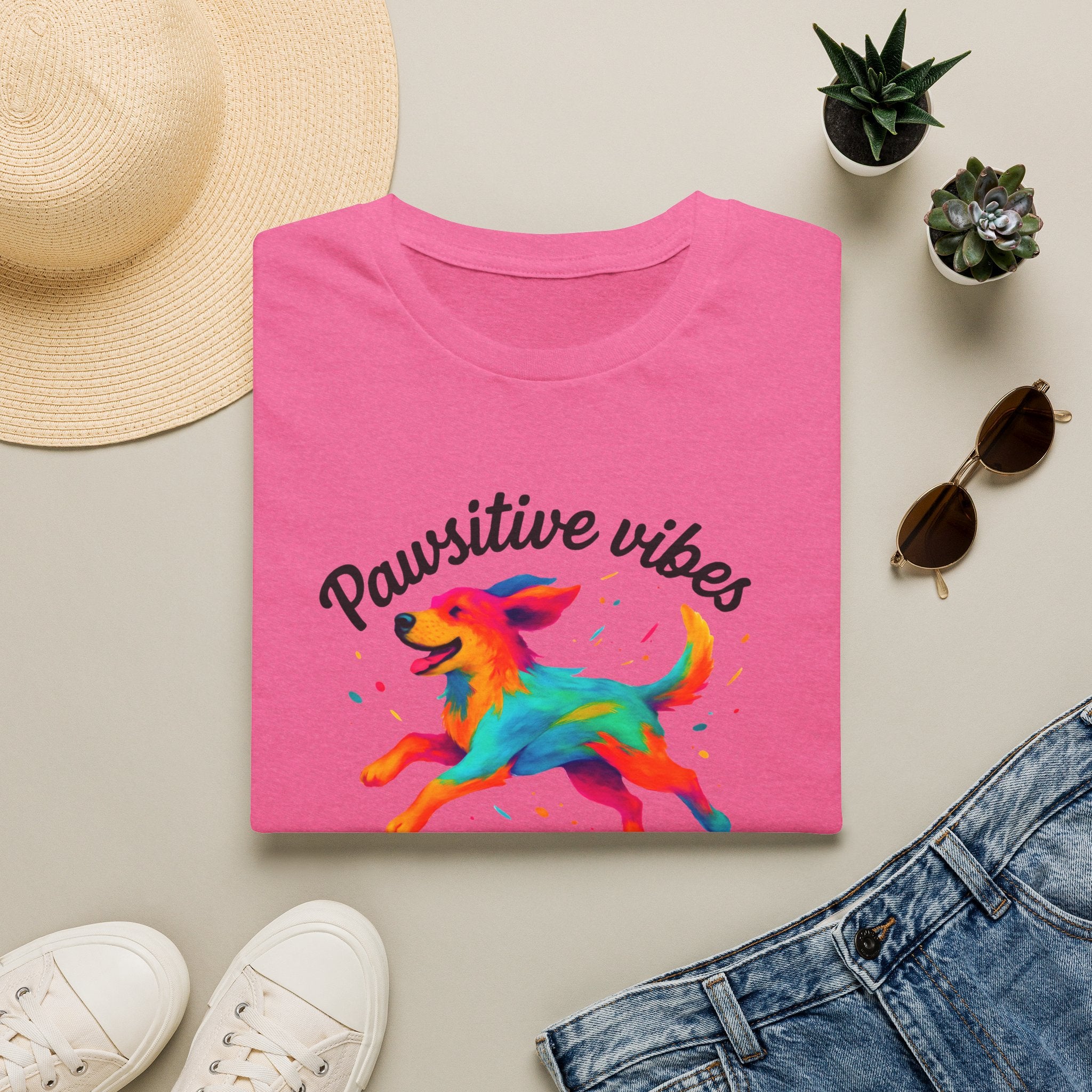 Colorful Running Dog T-Shirt