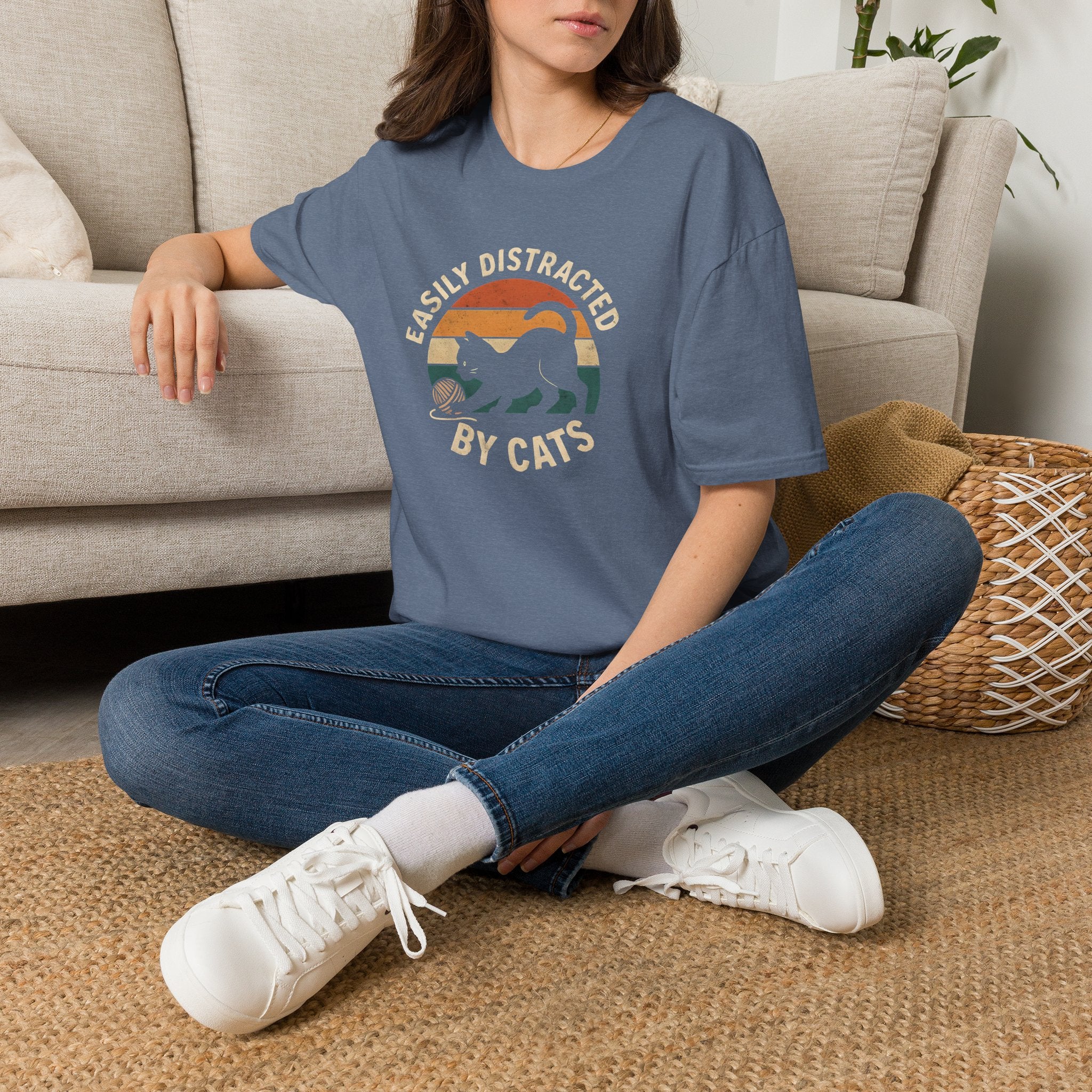 Easily Distracted by Cats T-Shirt