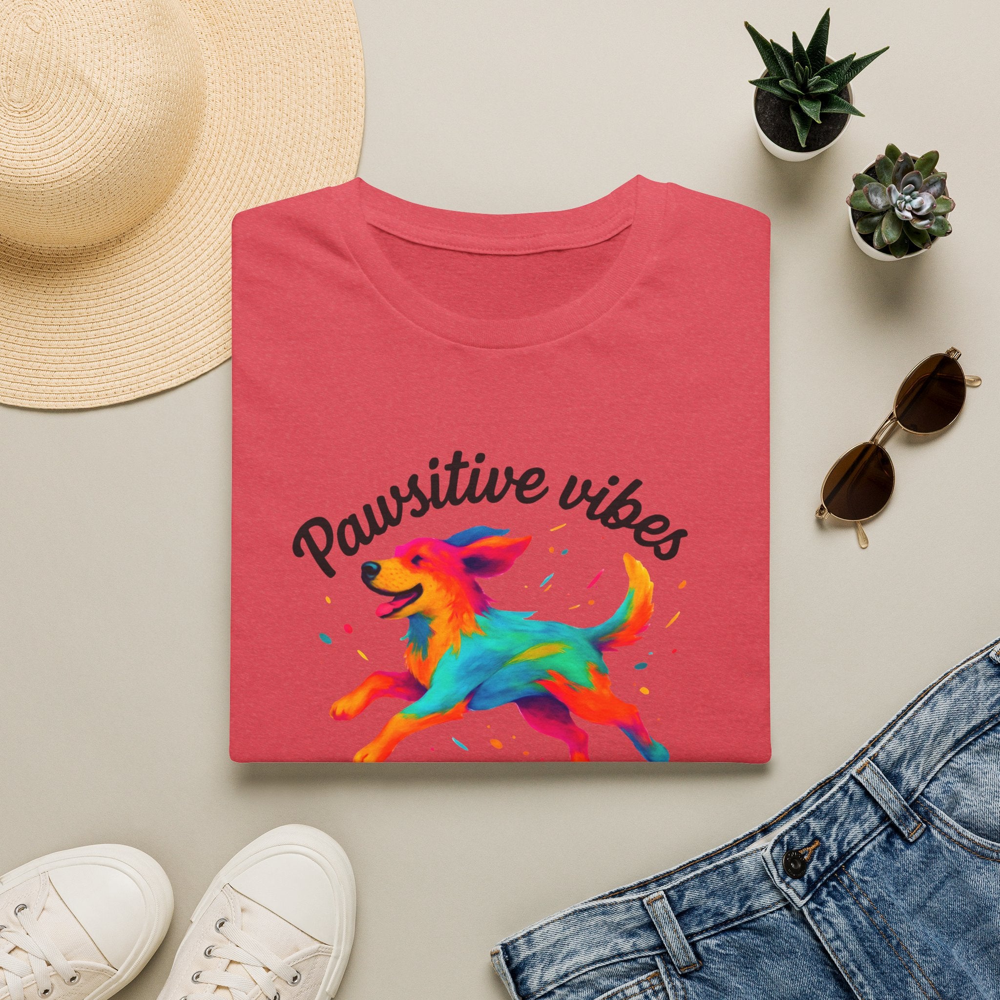 Colorful Running Dog T-Shirt