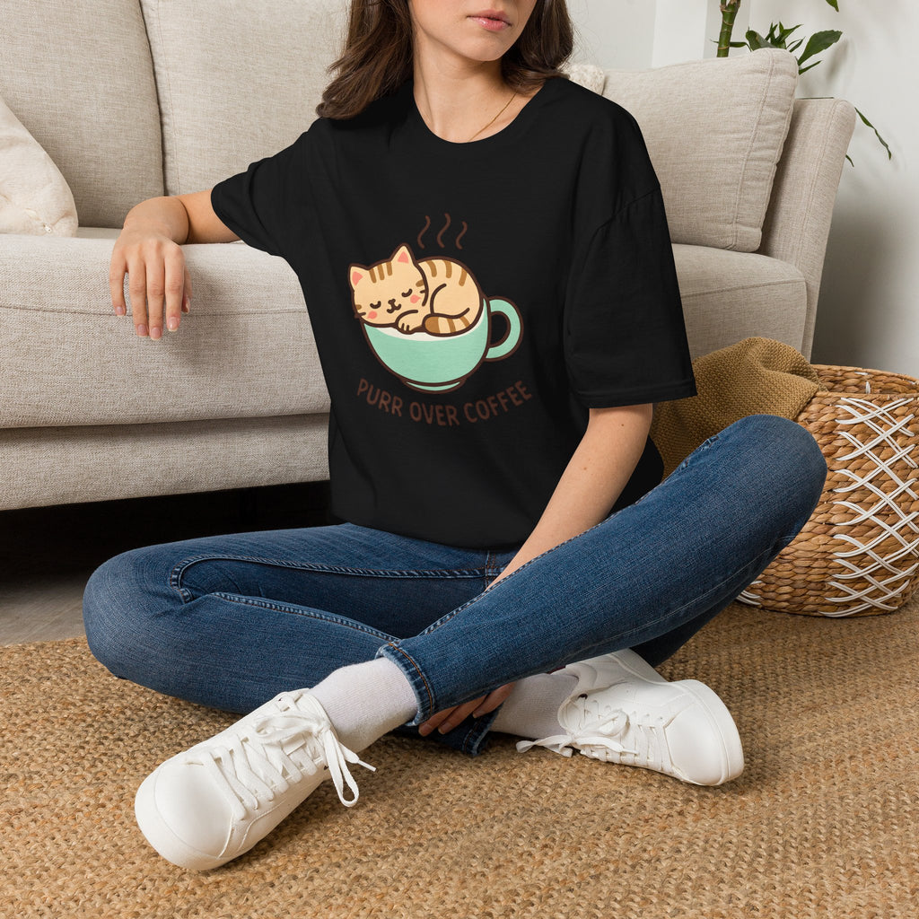 Cat in Coffee Cup T-Shirt