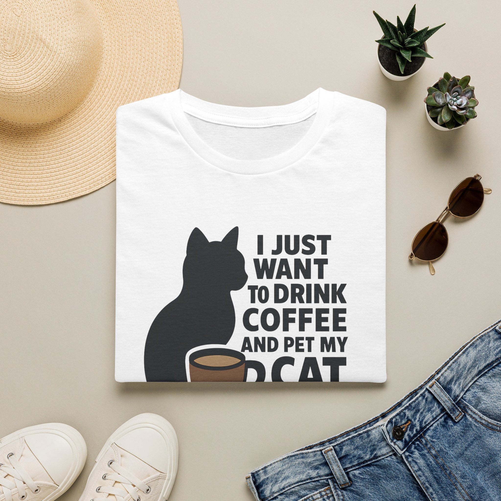 Cat and Coffee T-Shirt