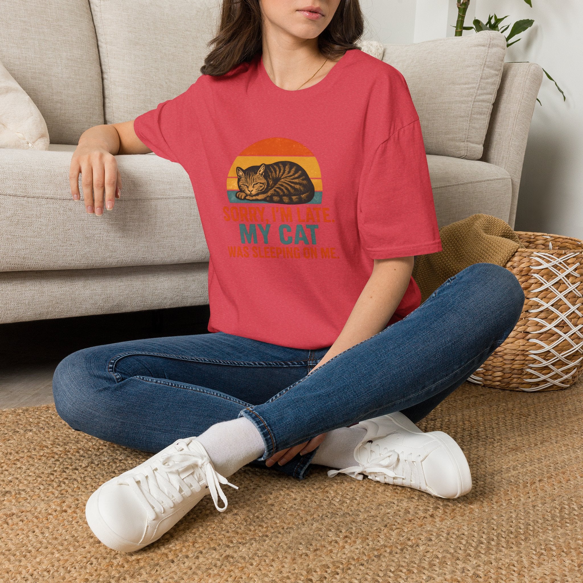 Cat Sleeping On Me T-Shirt