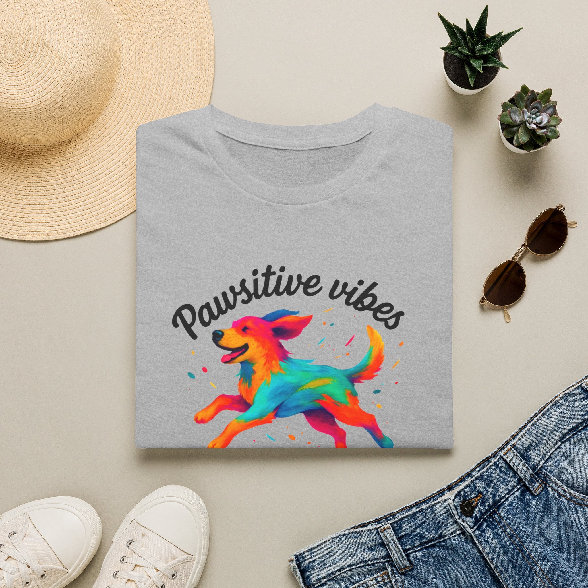 Colorful Running Dog T-Shirt