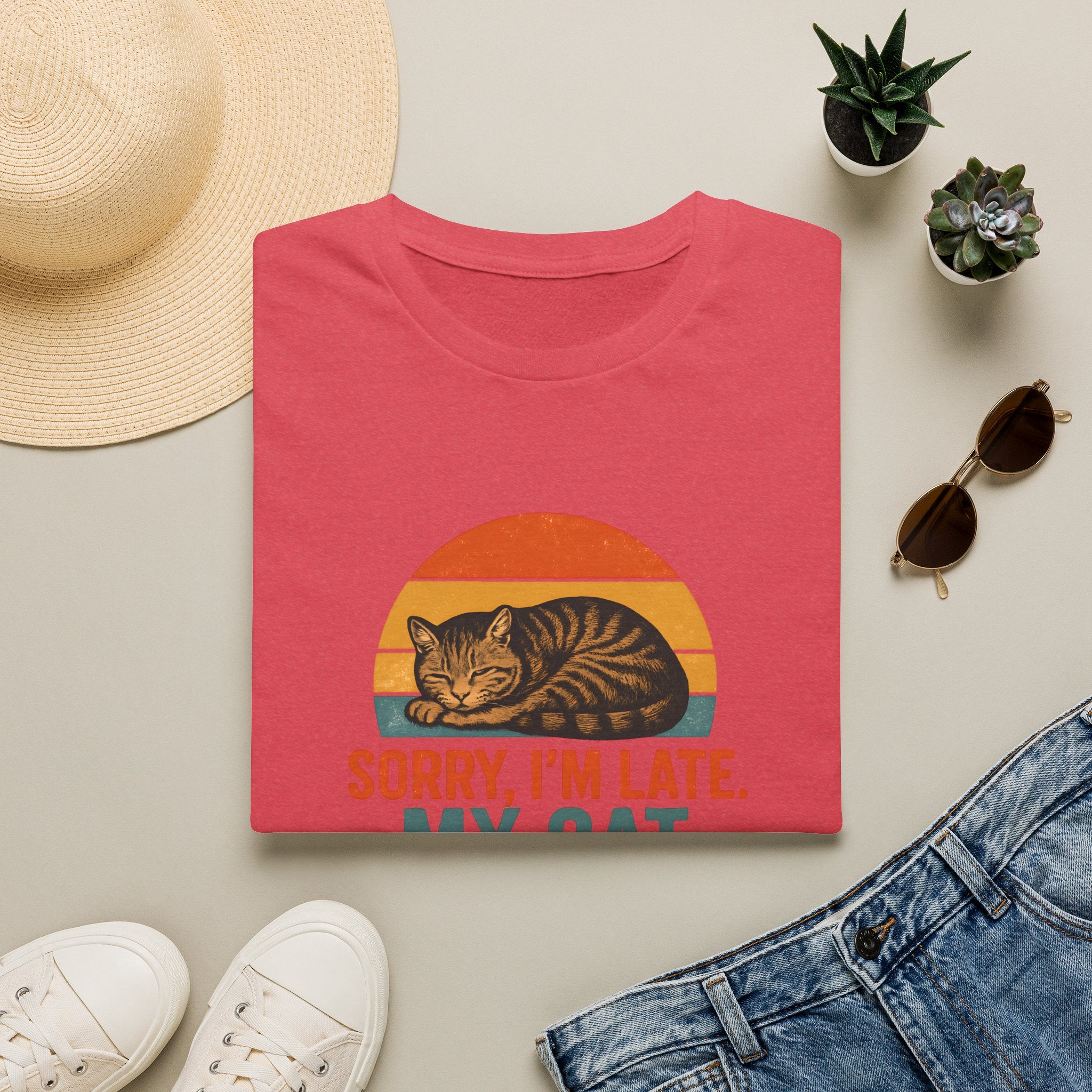 Cat Sleeping On Me T-Shirt