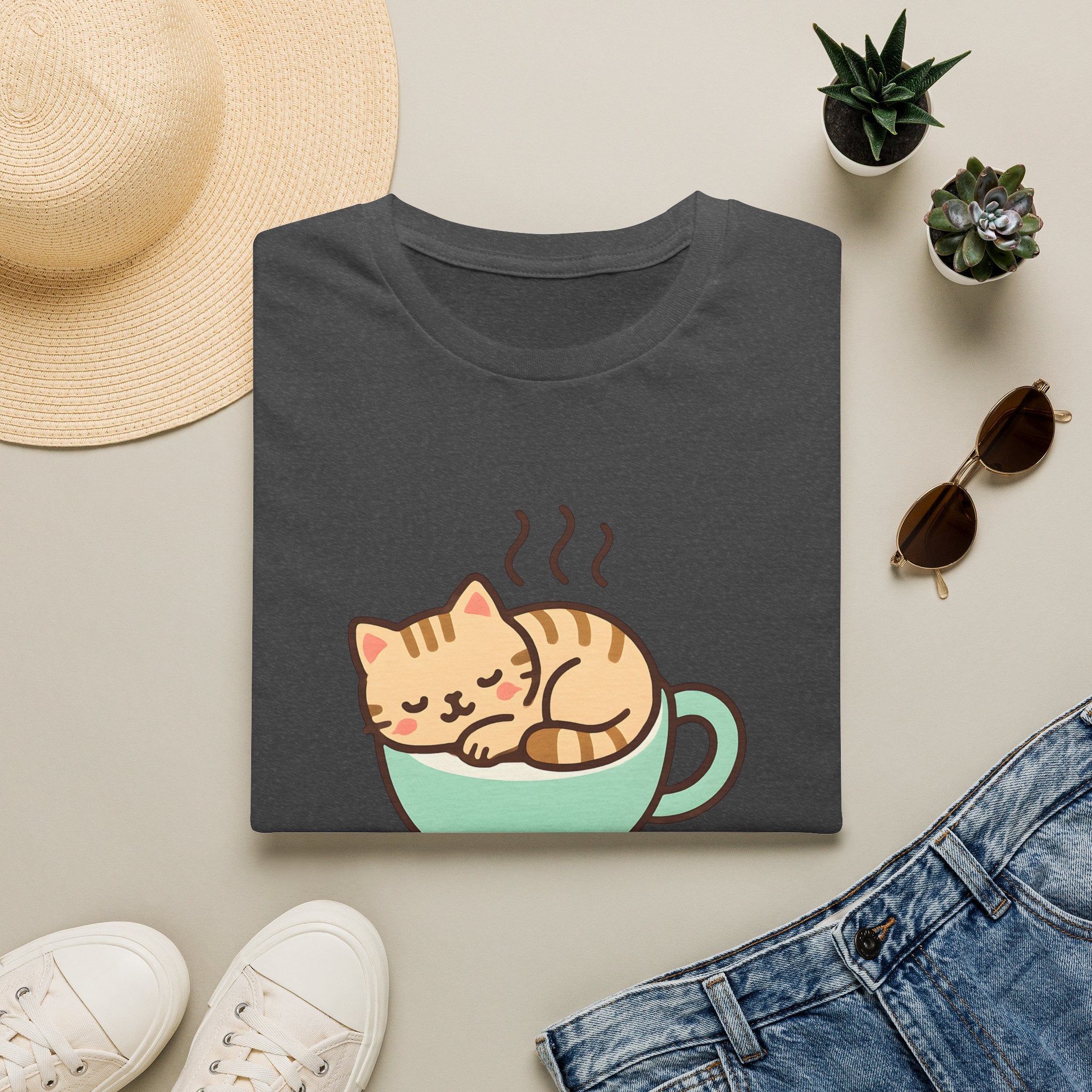 Cat in Coffee Cup T-Shirt
