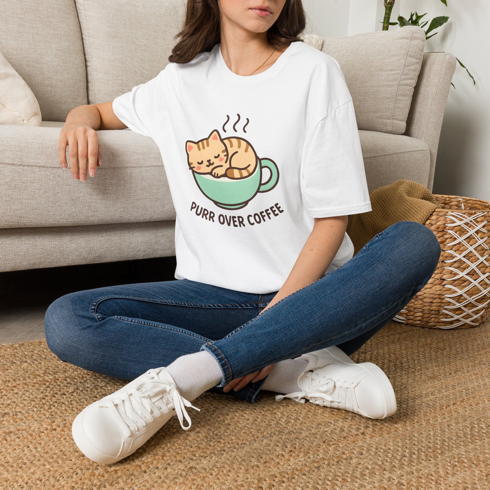 Cat in Coffee Cup T-Shirt