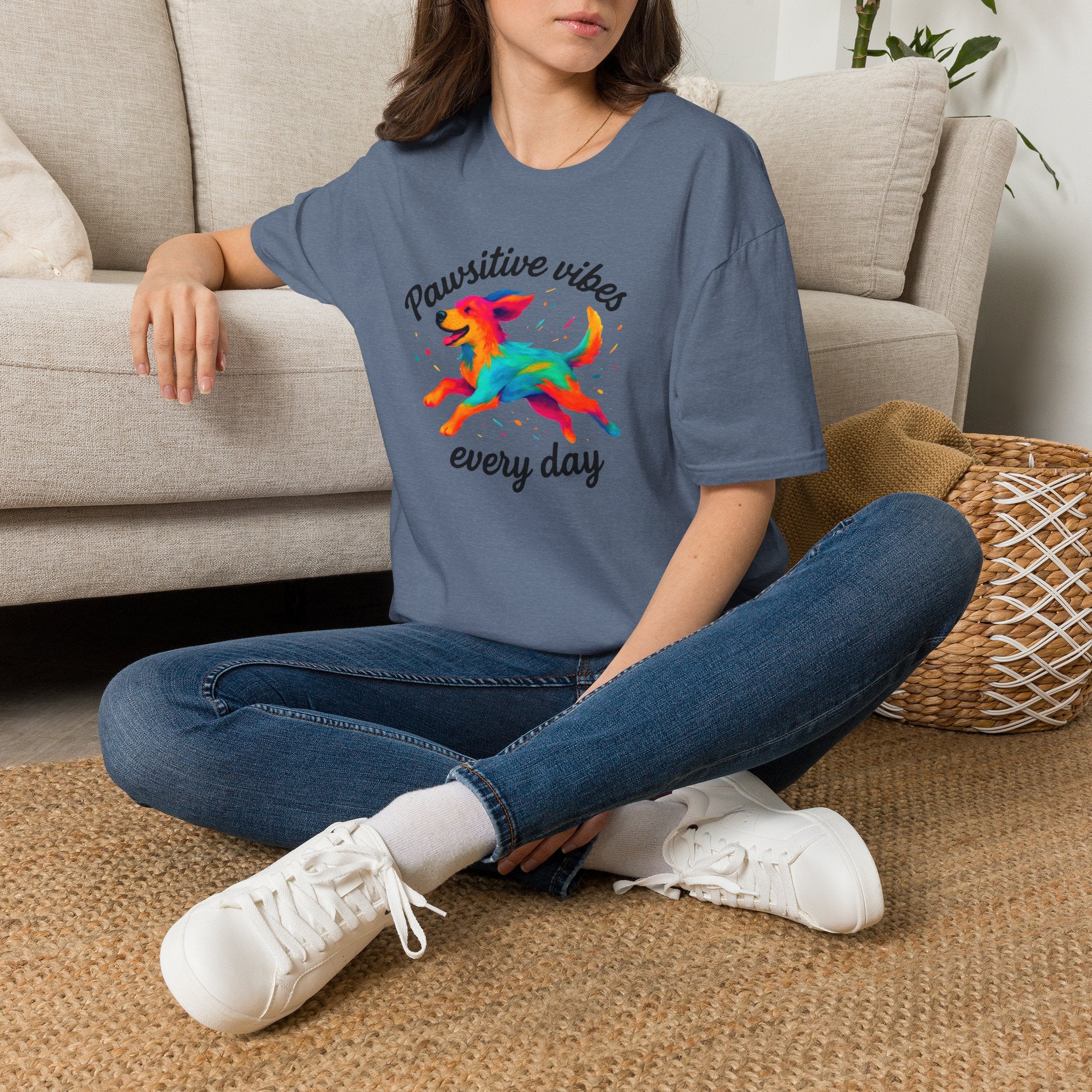 Colorful Running Dog T-Shirt