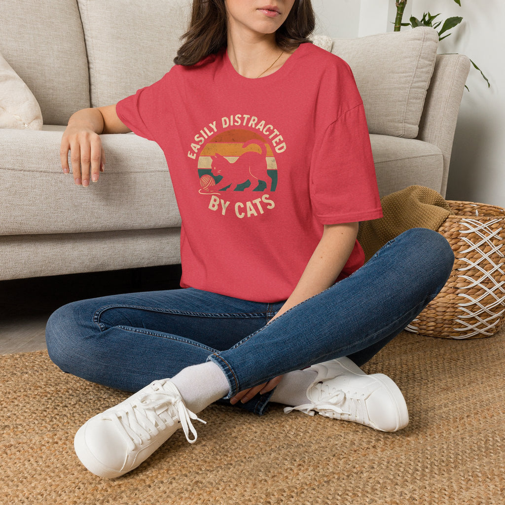Easily Distracted by Cats T-Shirt
