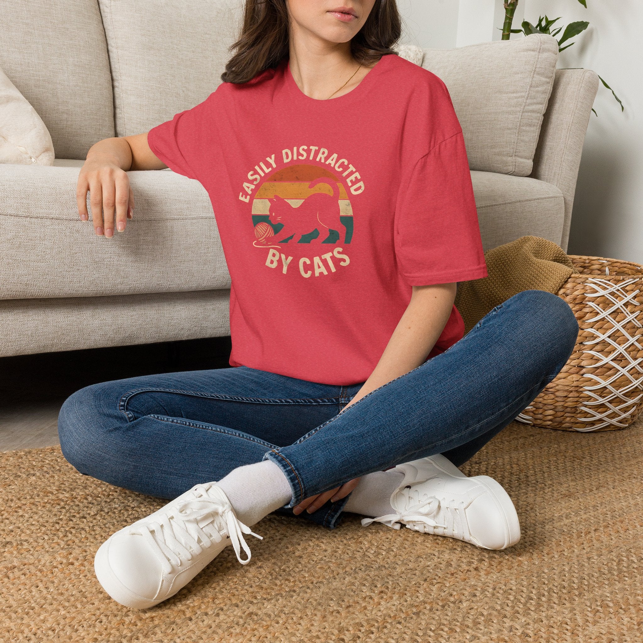 Easily Distracted by Cats T-Shirt
