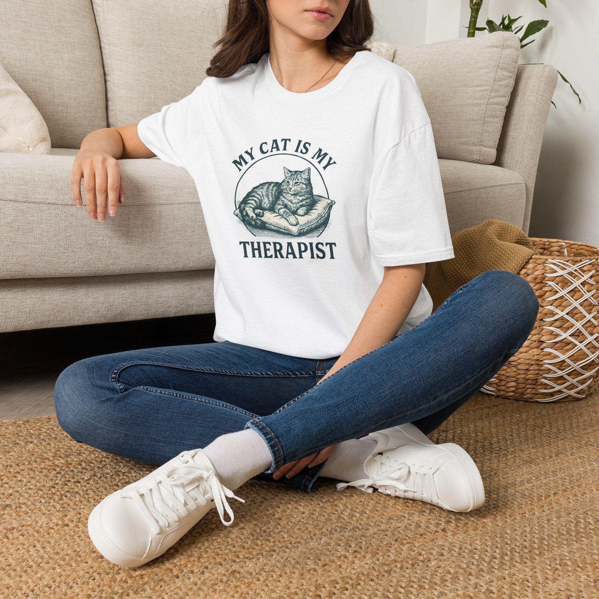 Cat Is My Therapist T-Shirt