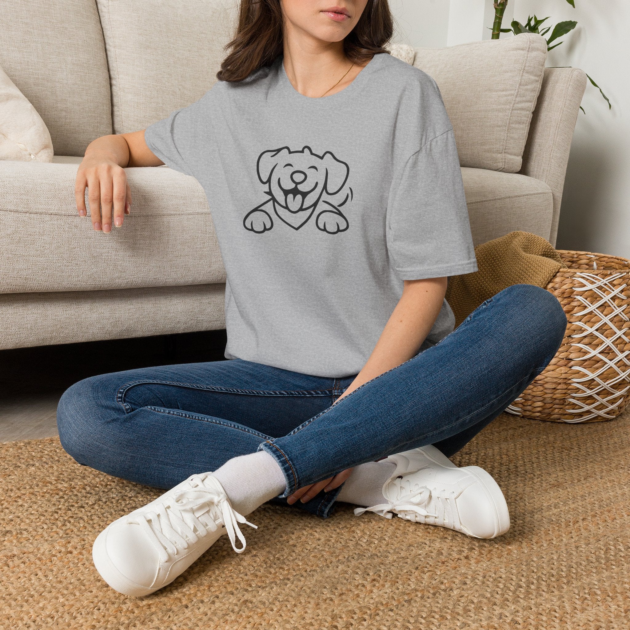 Happy Cartoon Dog T-Shirt