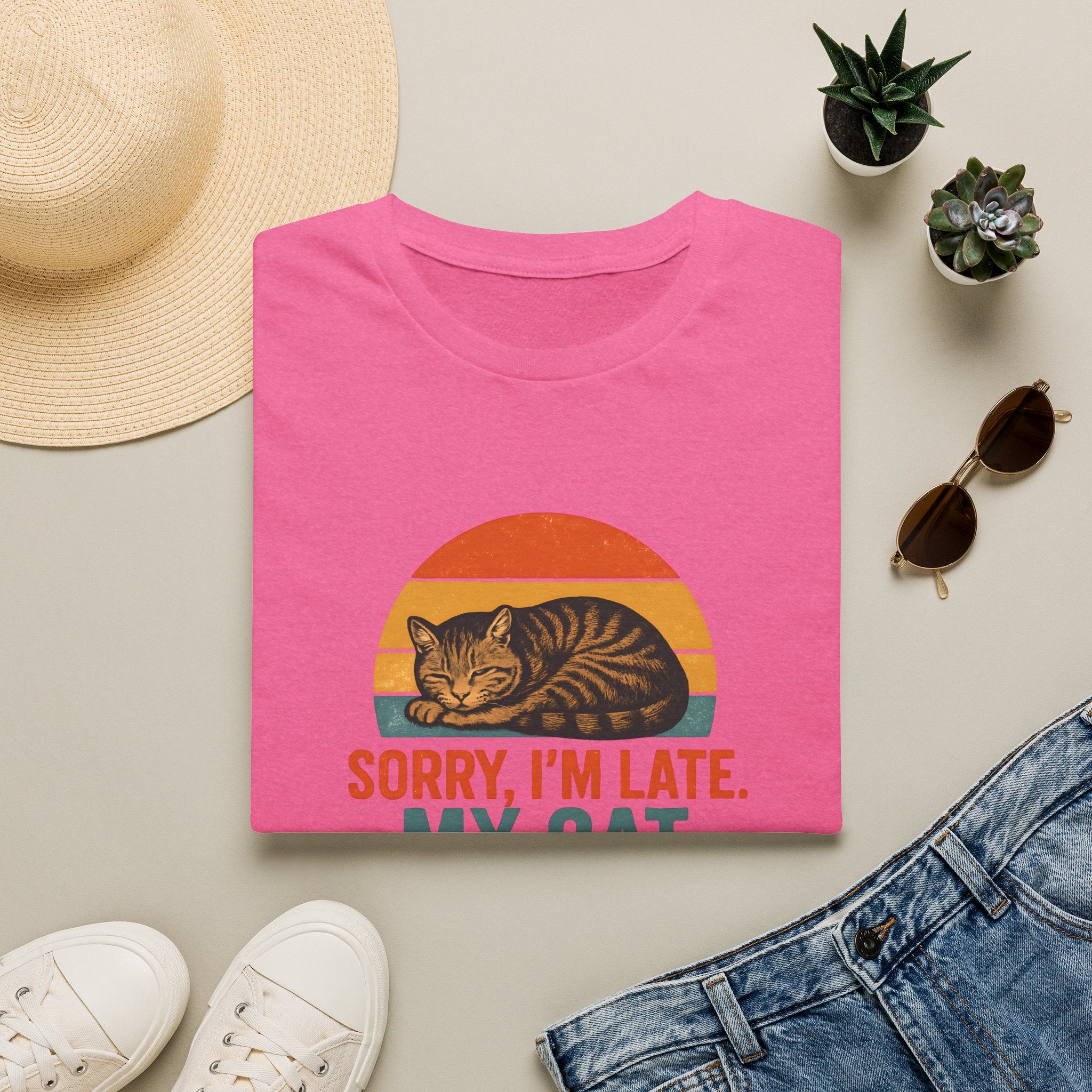 Cat Sleeping On Me T-Shirt