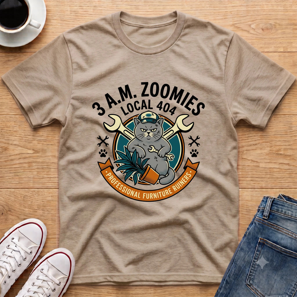 3 A.M. Zoomies White T-Shirt