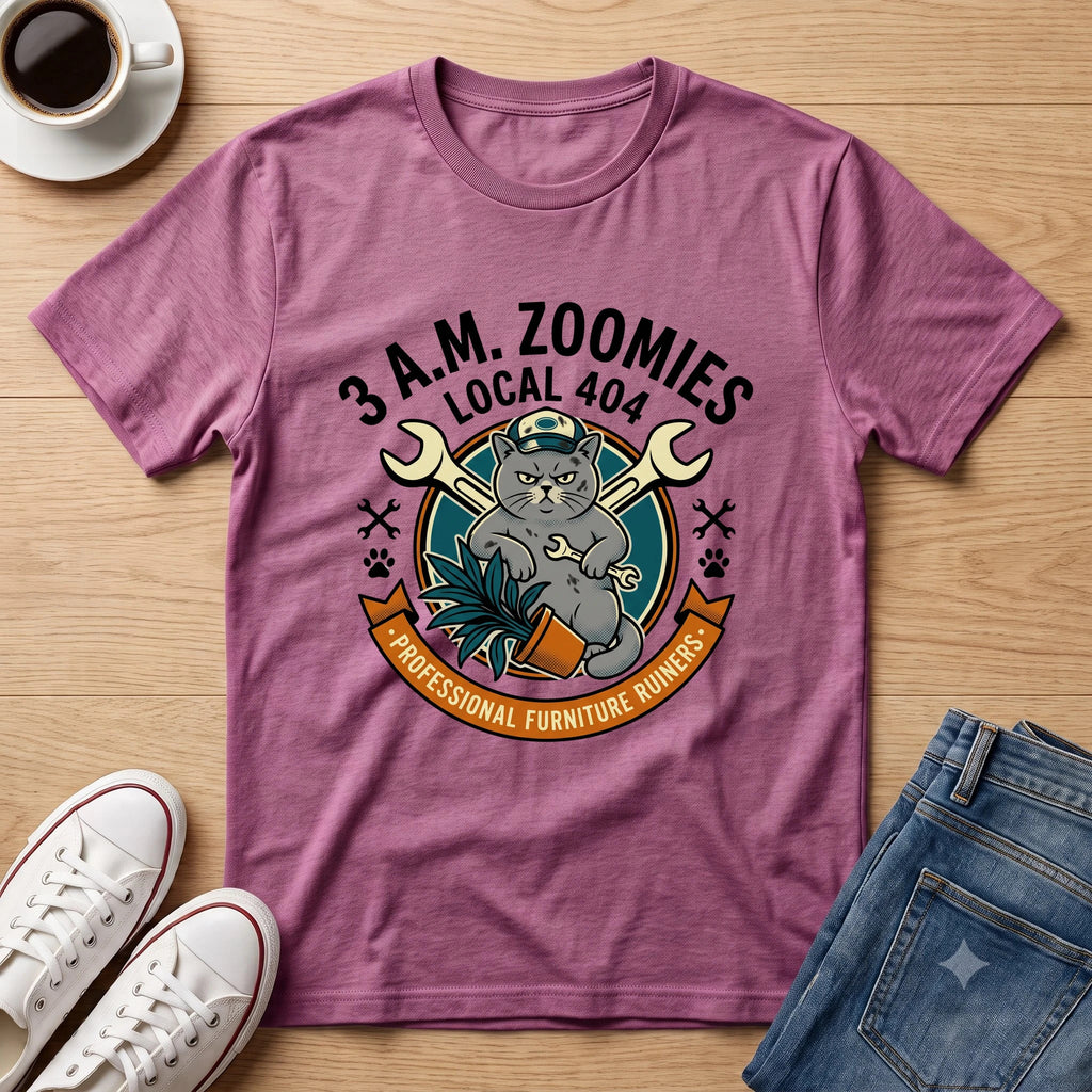 3 A.M. Zoomies White T-Shirt