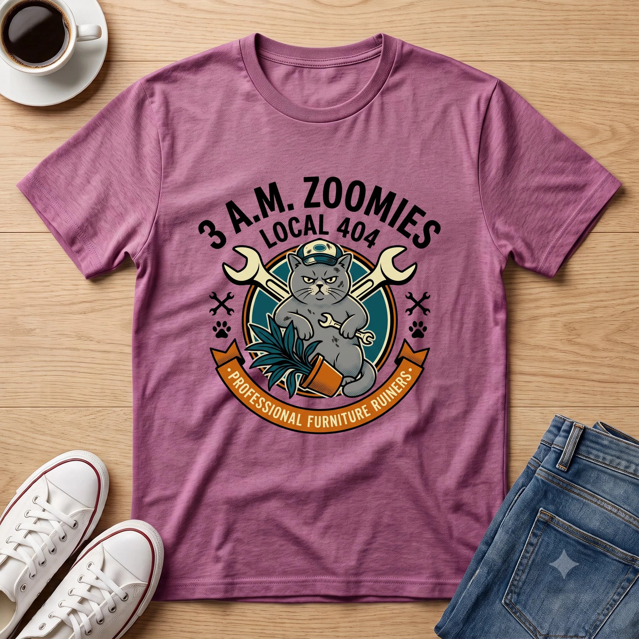 3 A.M. Zoomies White T-Shirt