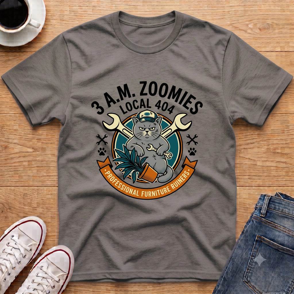 3 A.M. Zoomies White T-Shirt