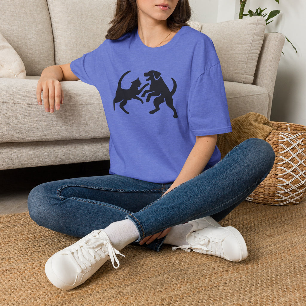 Cat and dog fight T-Shirt