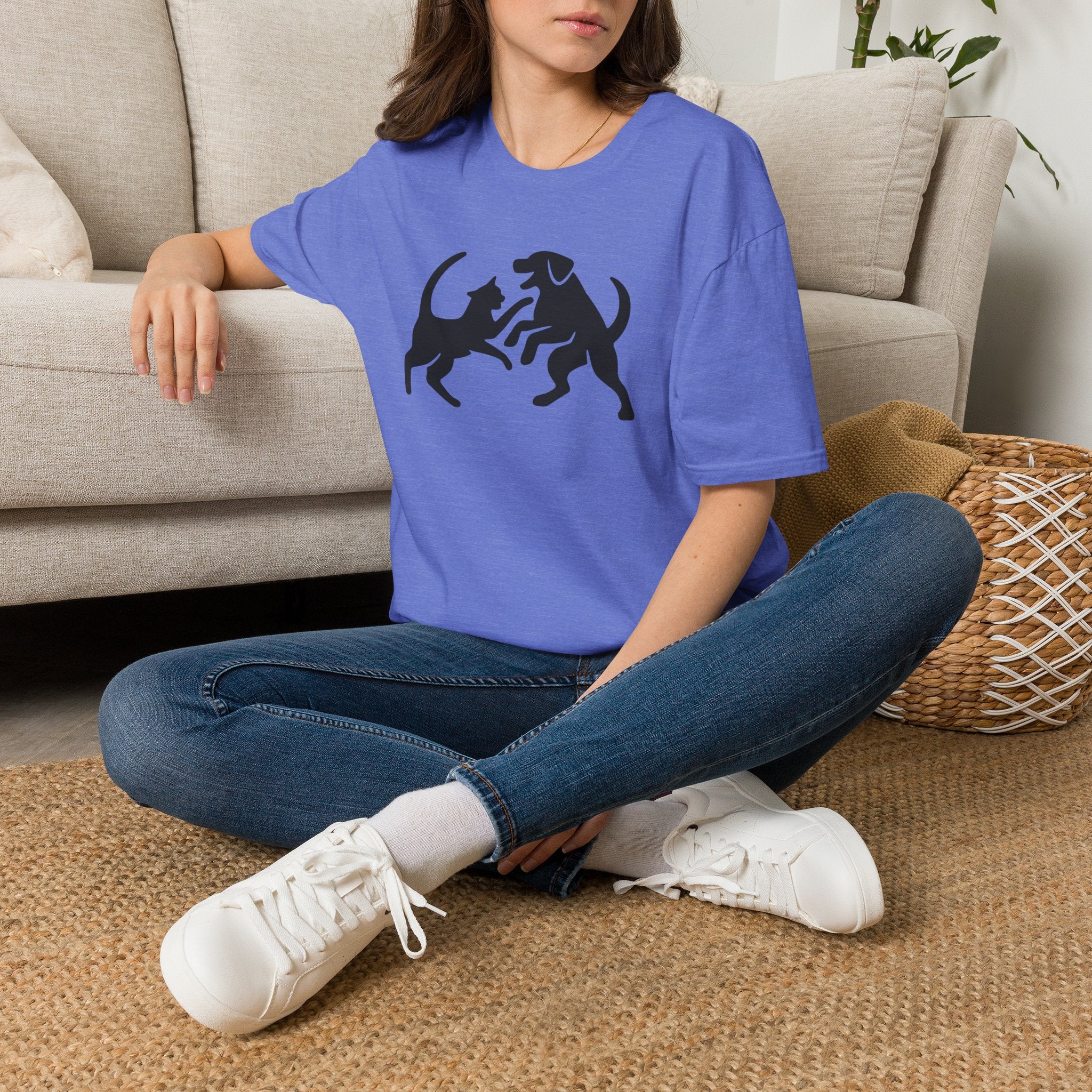Cat and dog fight T-Shirt
