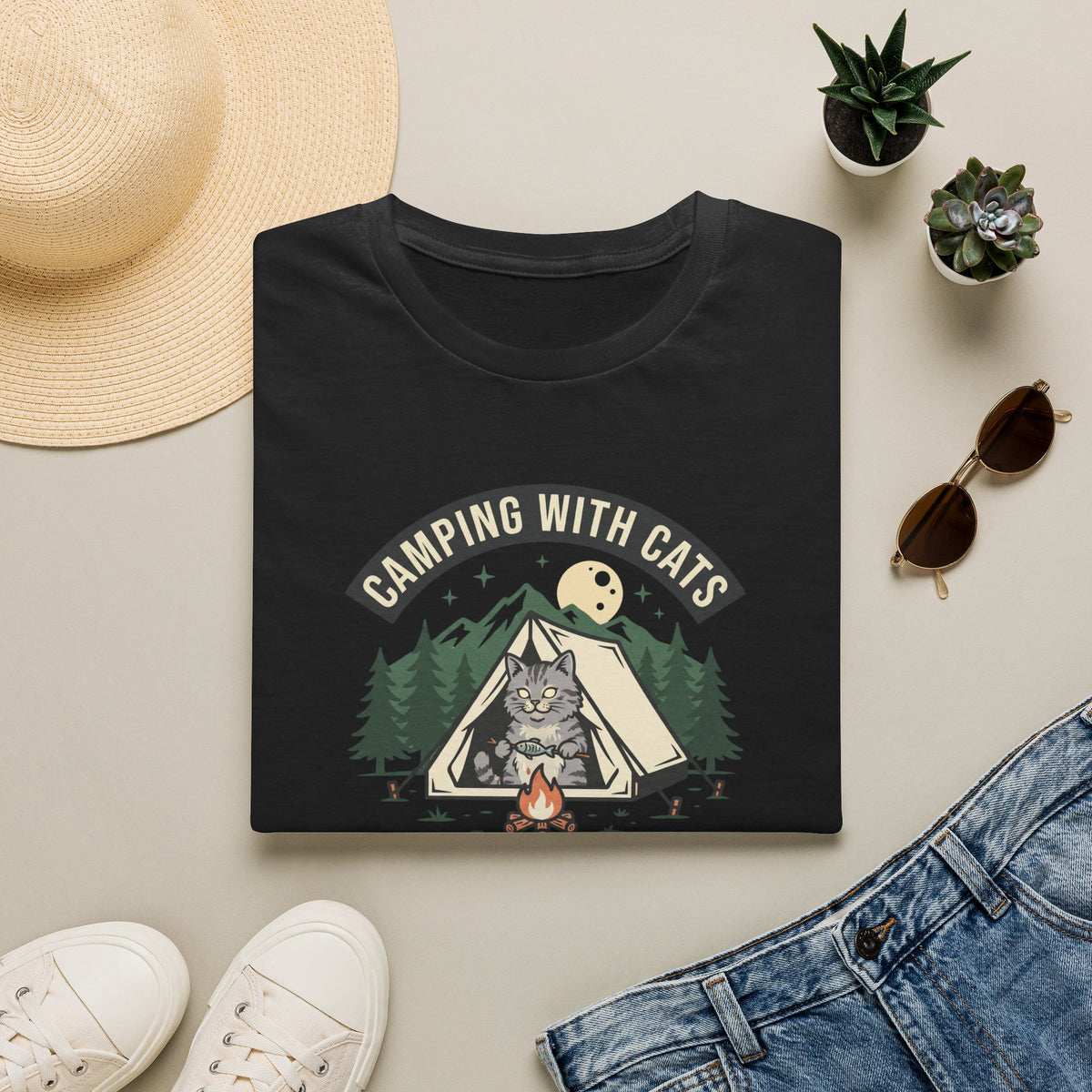 Camping With Cats T-Shirt