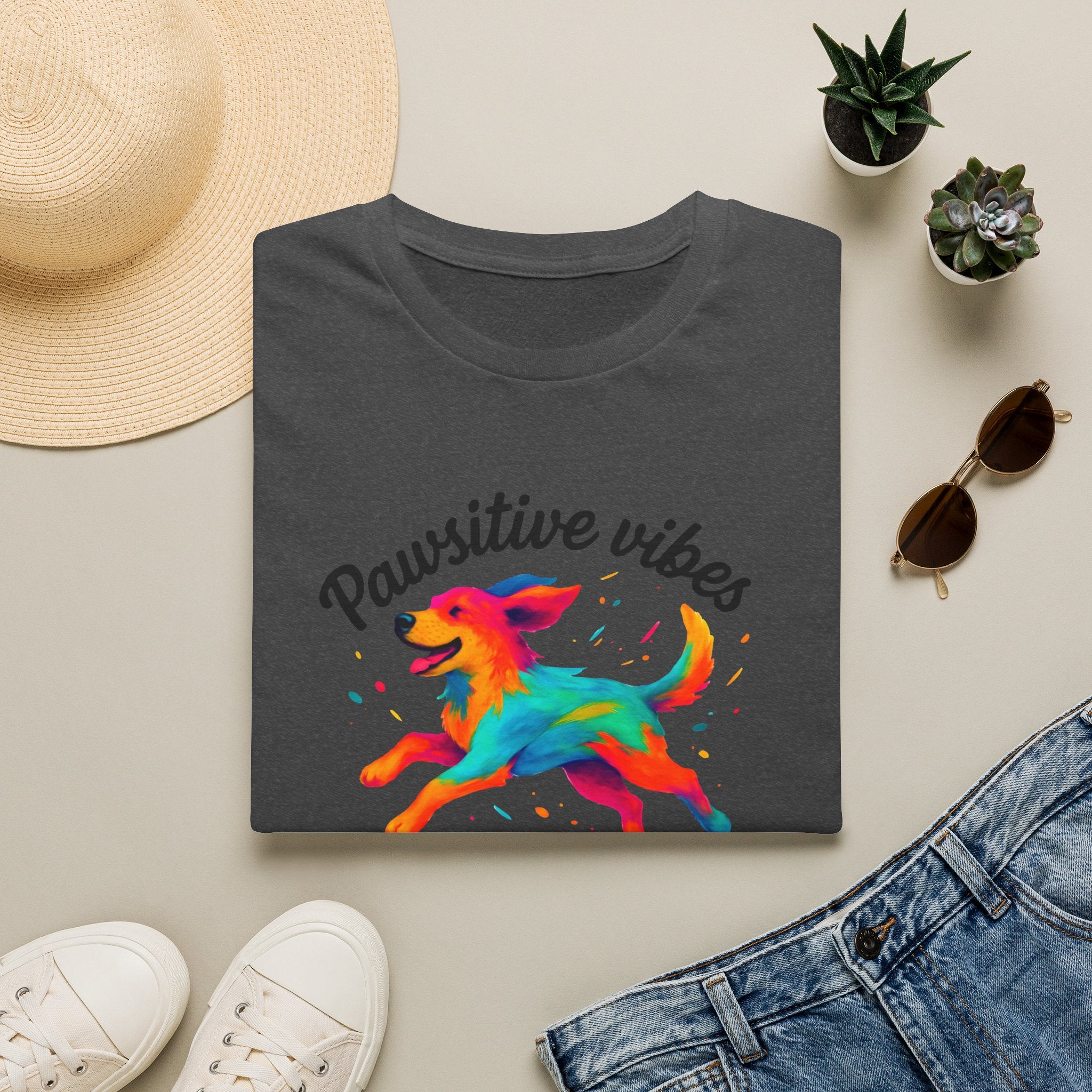 Colorful Running Dog T-Shirt