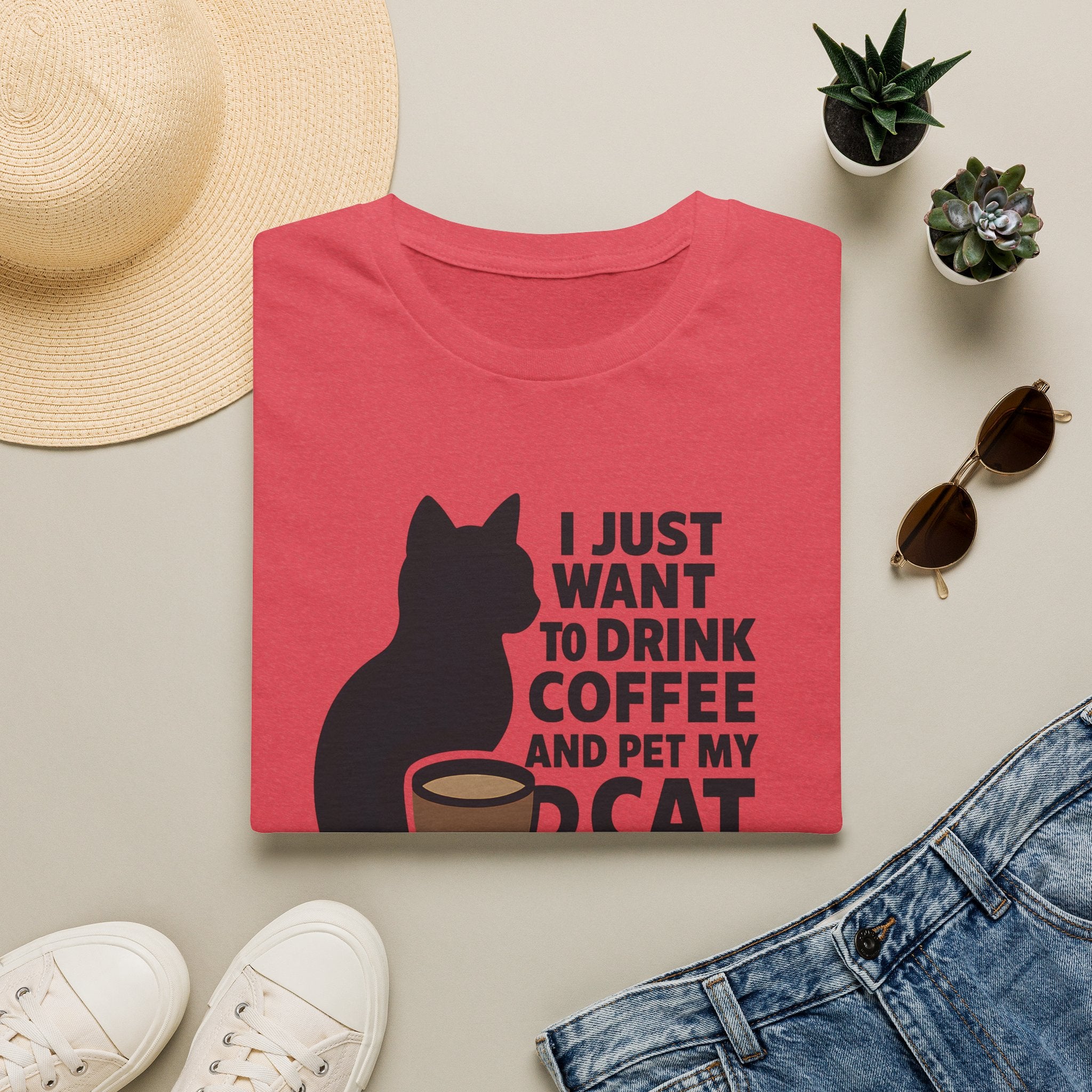 Cat and Coffee T-Shirt
