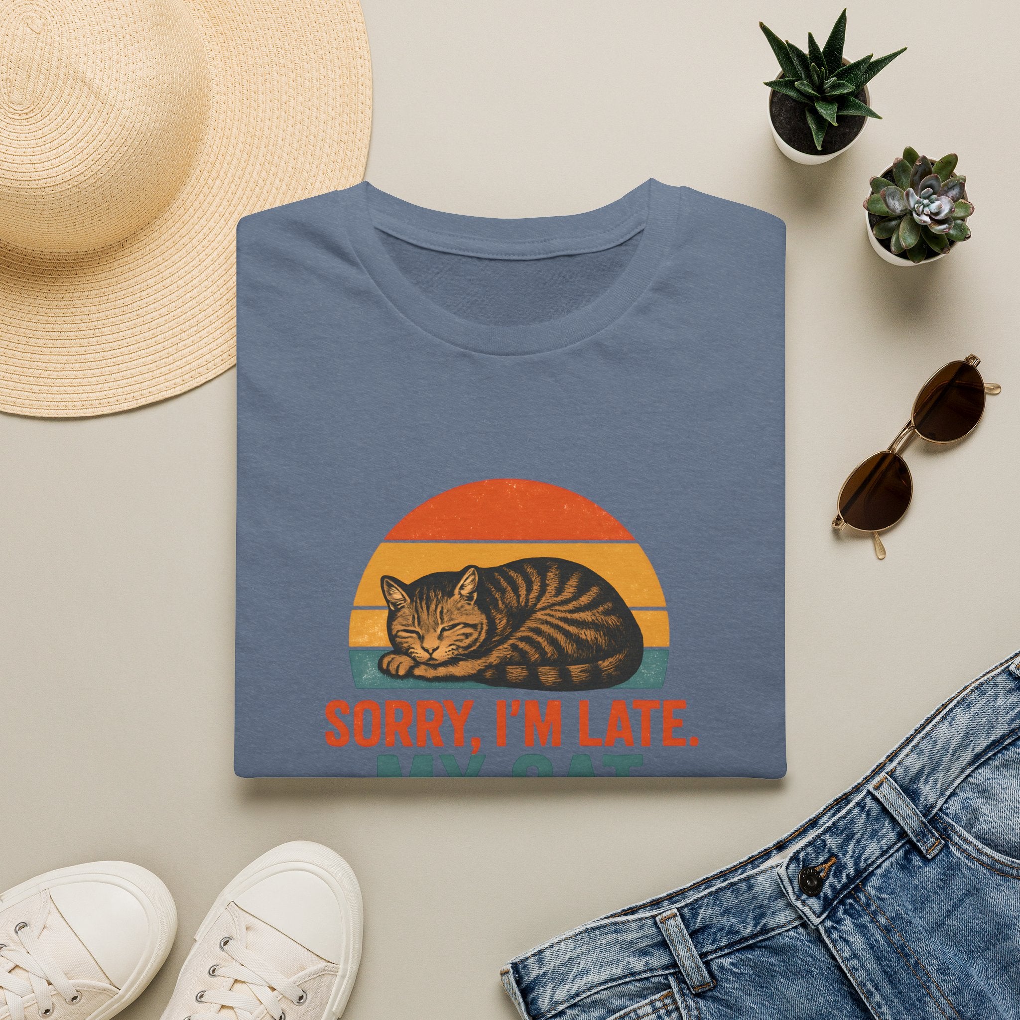 Cat Sleeping On Me T-Shirt