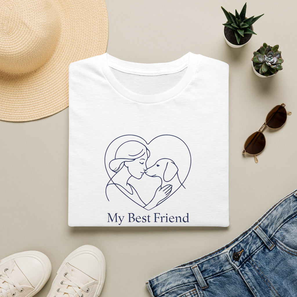 Dog and Woman Heart T-Shirt