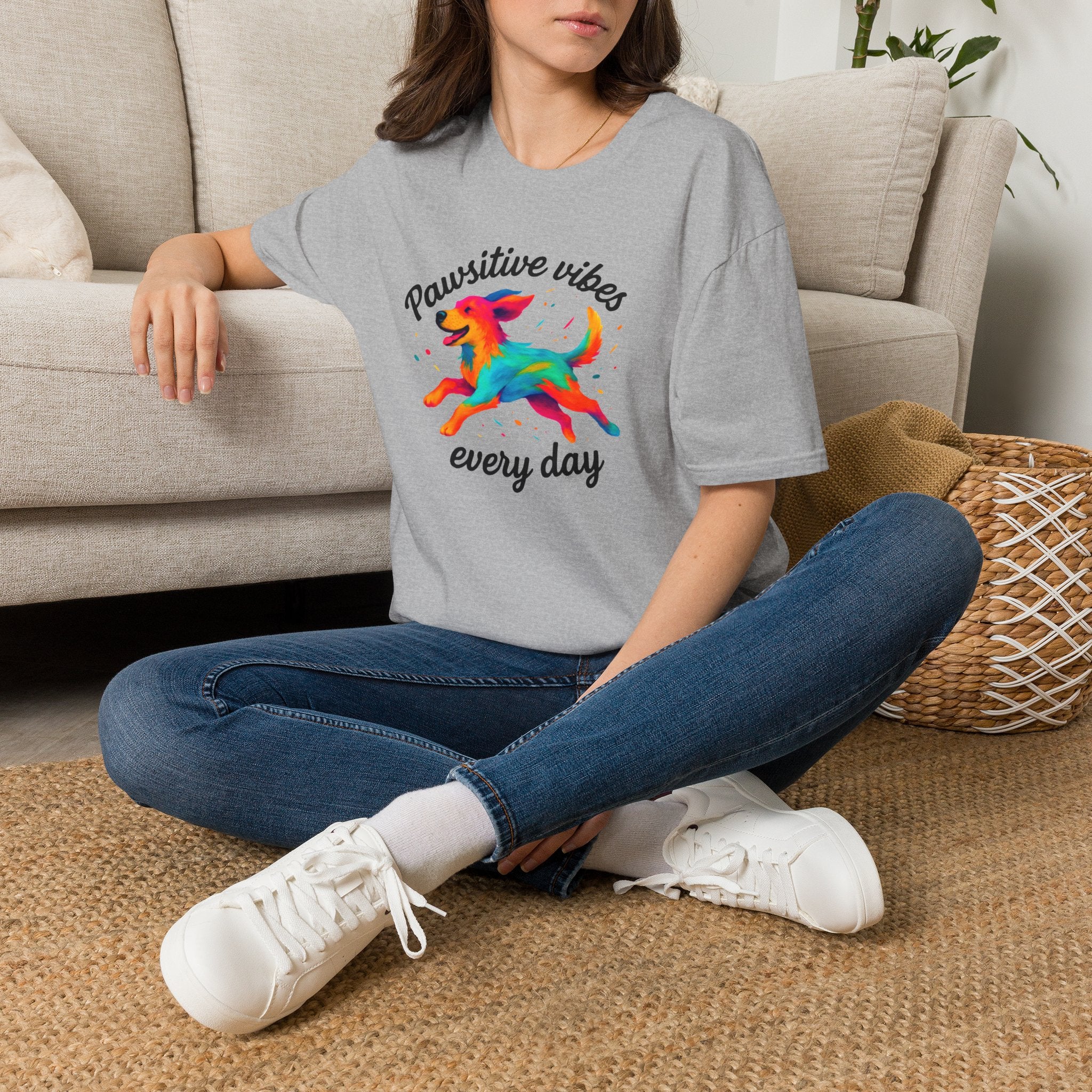 Colorful Running Dog T-Shirt