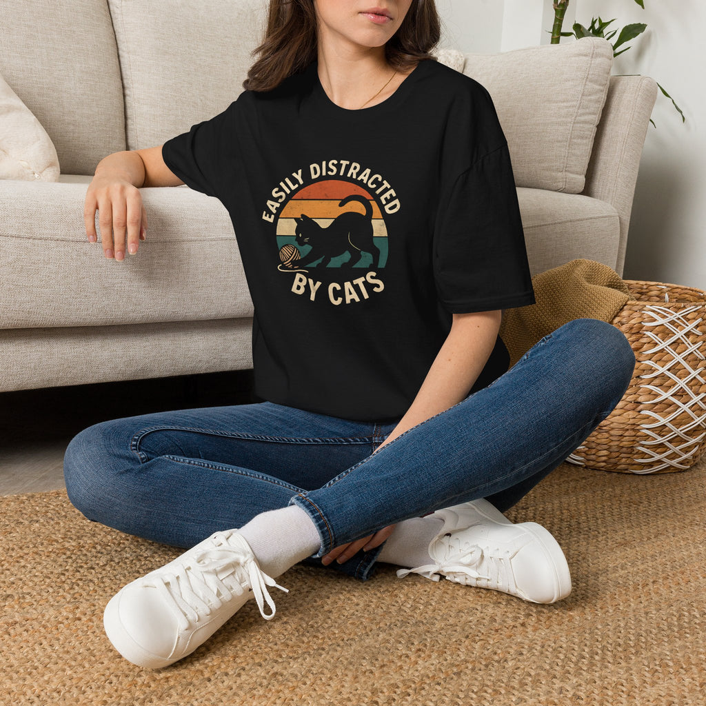 Easily Distracted by Cats T-Shirt