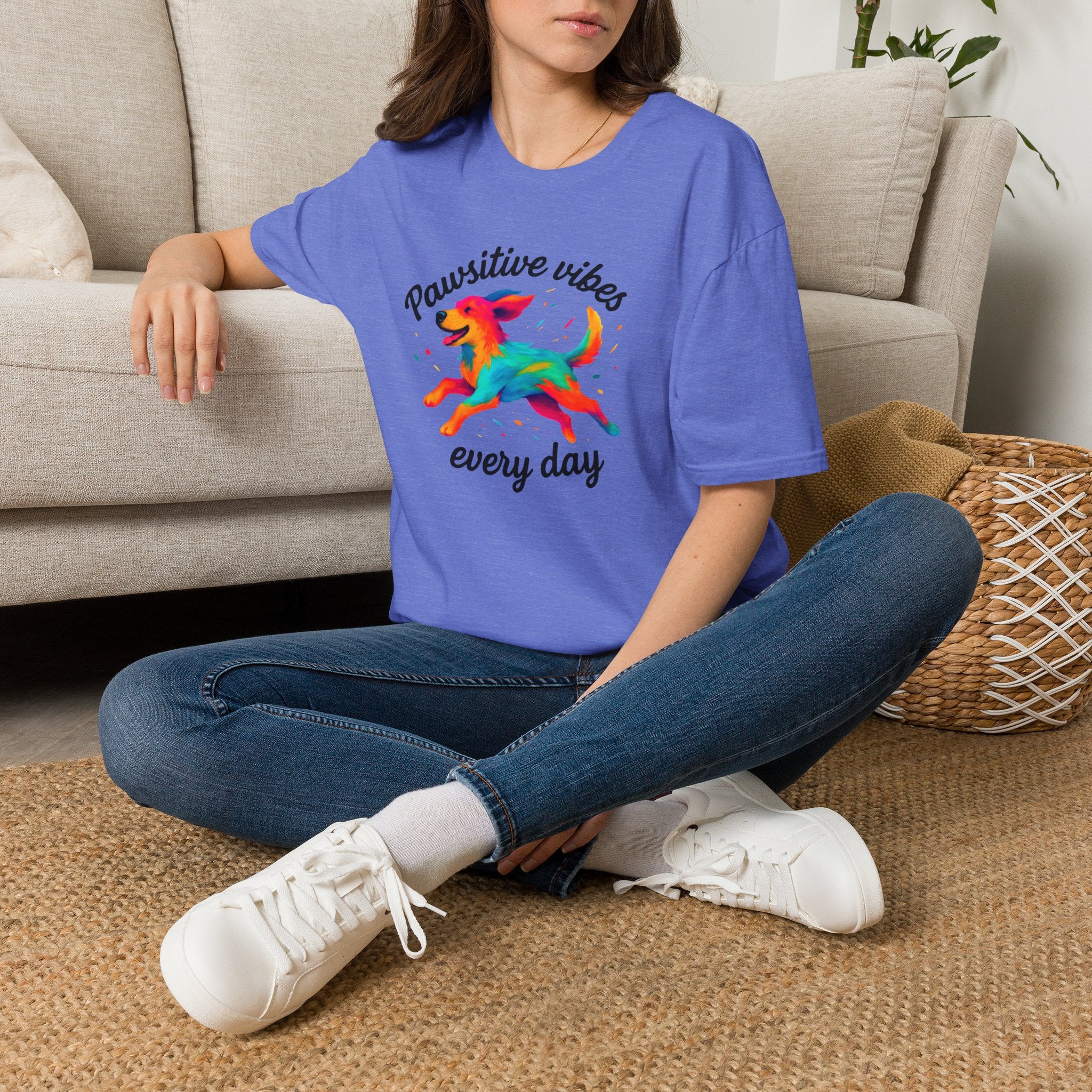 Colorful Running Dog T-Shirt
