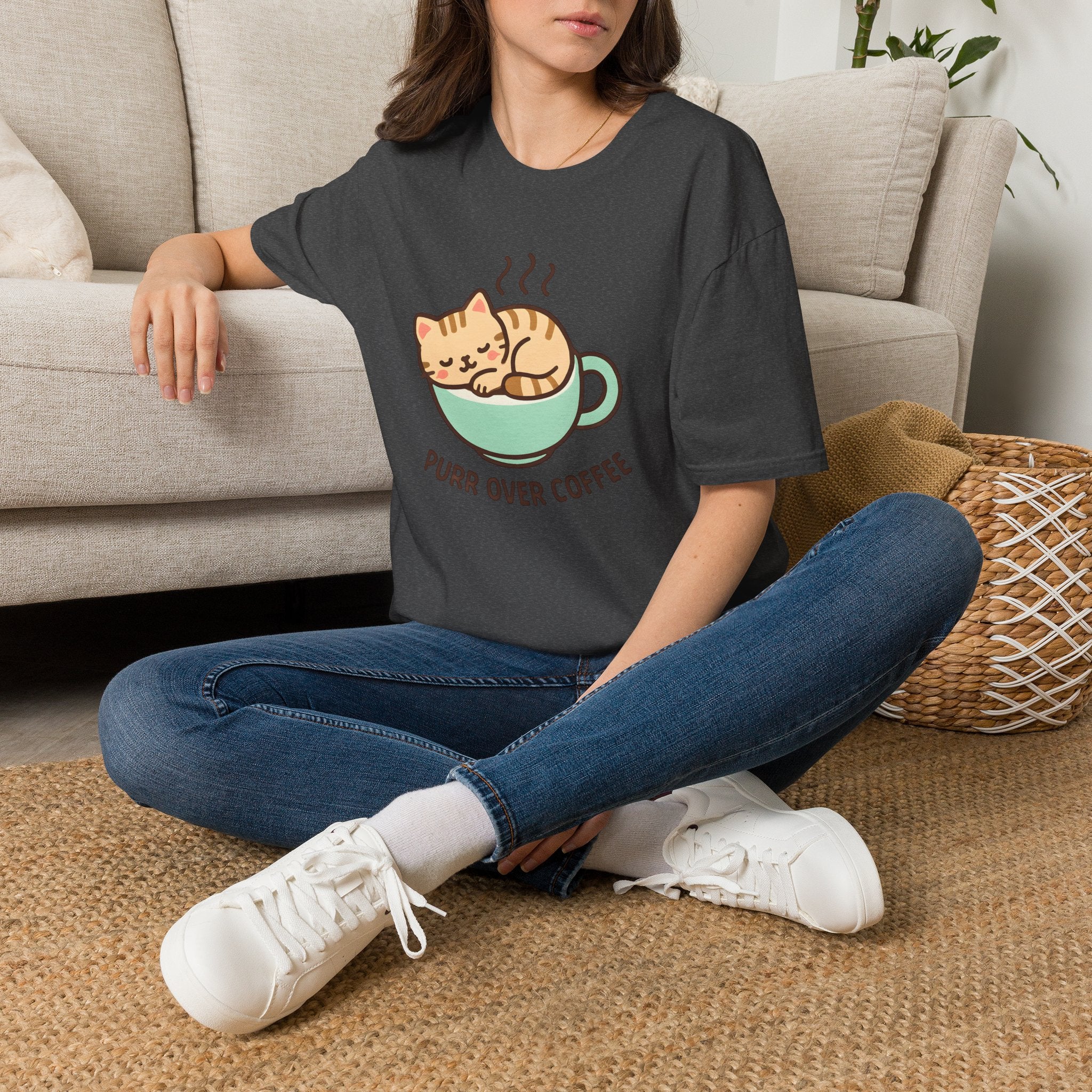Cat in Coffee Cup T-Shirt