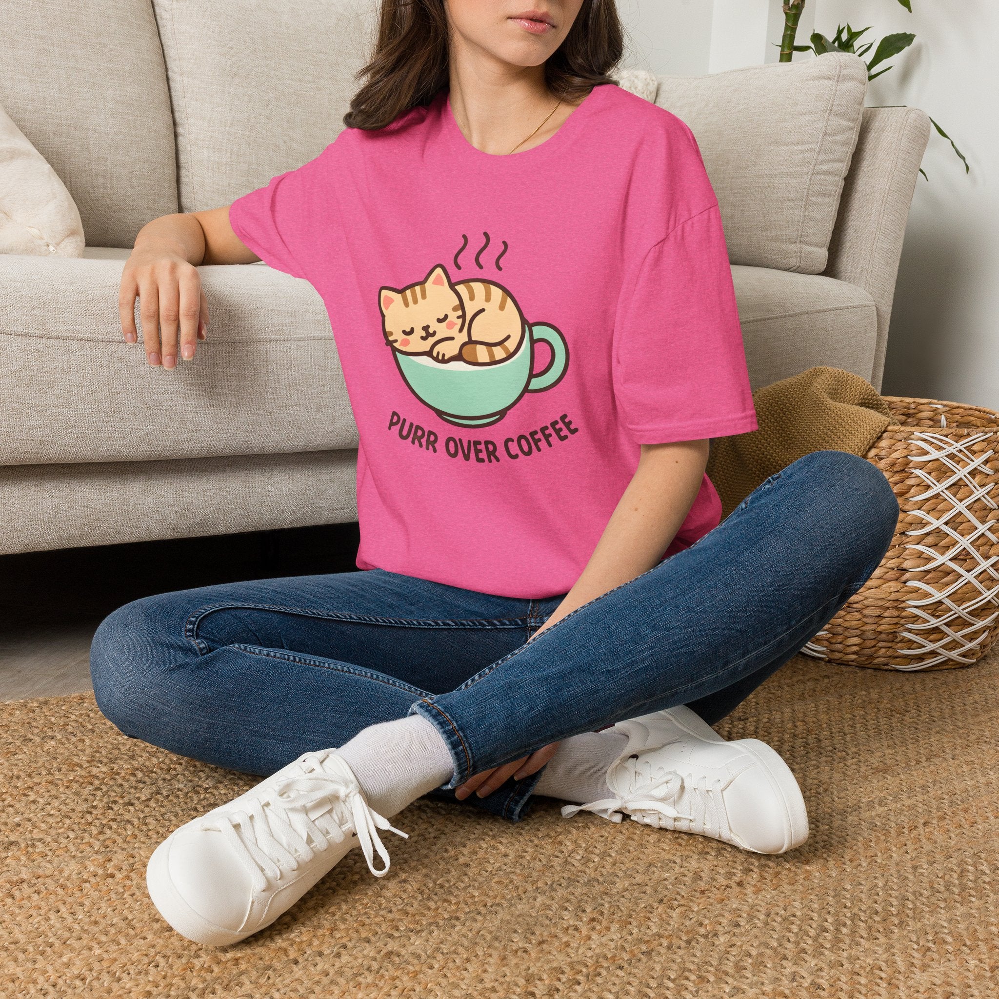 Cat in Coffee Cup T-Shirt